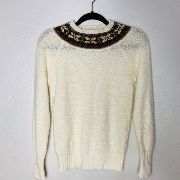 Knit sweater with detailed crewneck collar - Picture 2 of 8